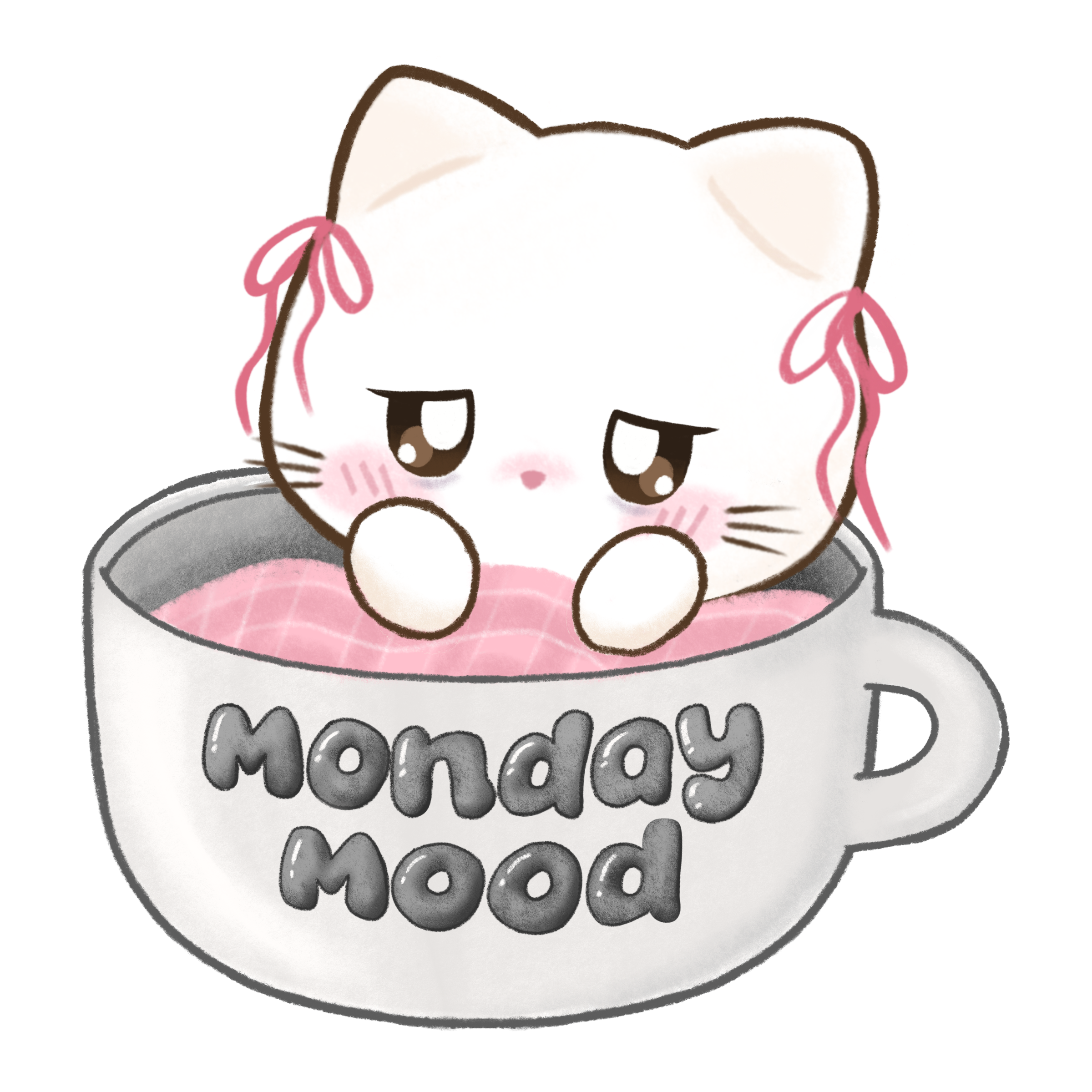 "monday mood" miji sticker